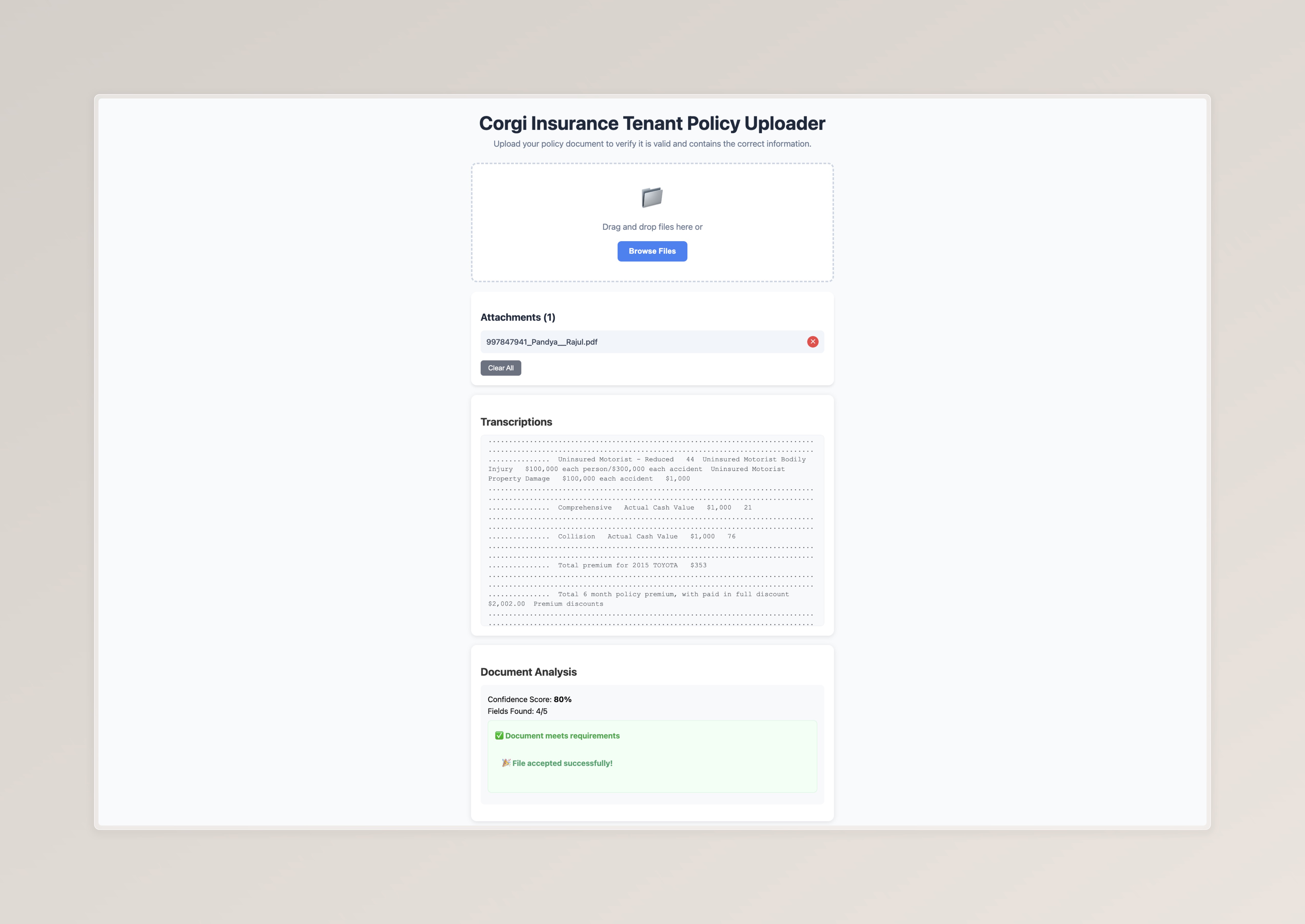 Corgi Hackathon Screenshot